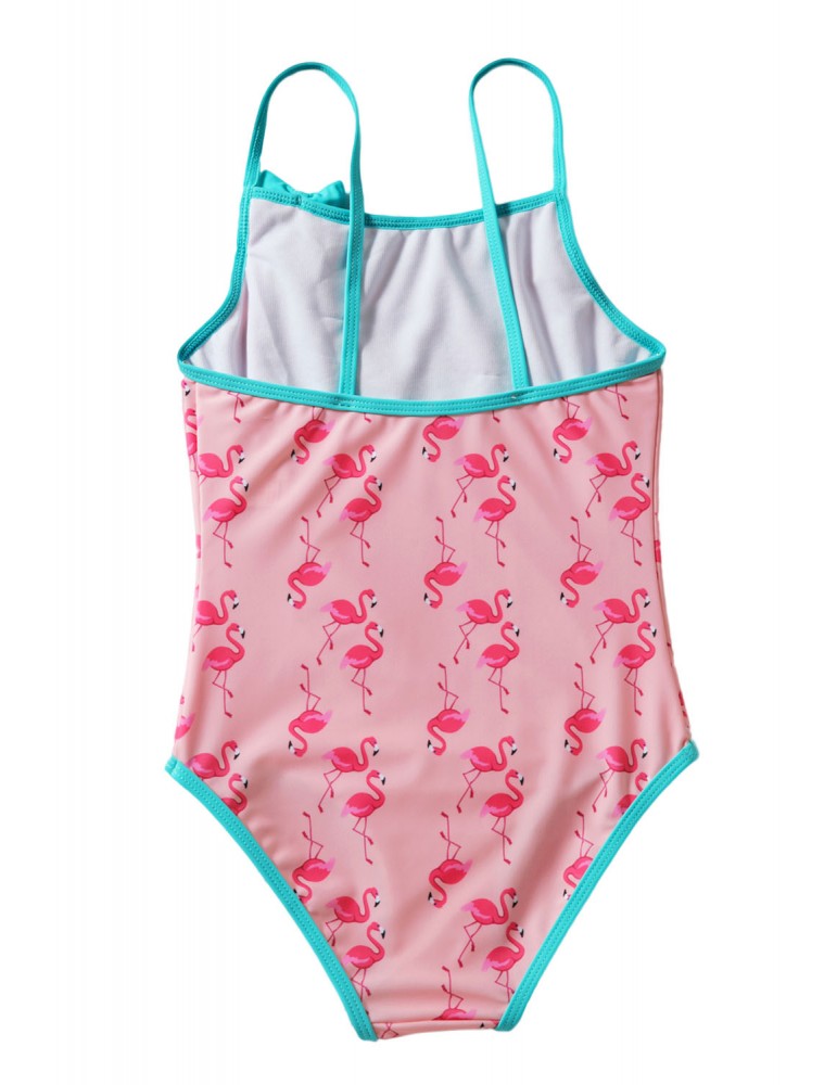 Toddler Girls Flamingo Print One-piece Swimwear